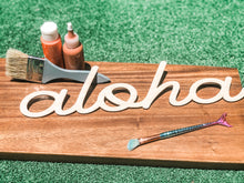 Load image into Gallery viewer, Copy of Paint-It-Yourself Aloha Wall Decor