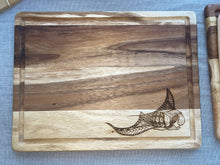 Load image into Gallery viewer, Sting Ray Large Acacia Board
