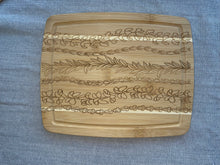 Load image into Gallery viewer, Multi Lei Strands 8”x10” Bamboo Board
