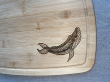 Load image into Gallery viewer, Whale 10x13” Bamboo Board
