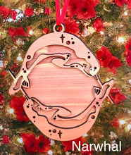 Load image into Gallery viewer, 2-layer Sea Creatures Wood Ornaments
